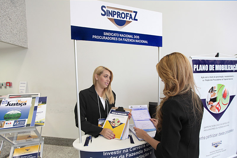 Plano de Mobilização: estande do SINPROFAZ está montado na sede da PGFN
